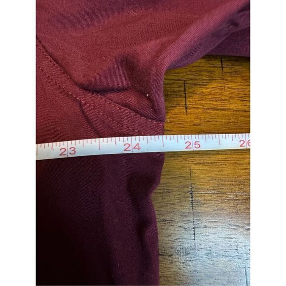 Wrangler Burgundy Mens Short Sleeve Button Up Size Large - Picture 6 of 7